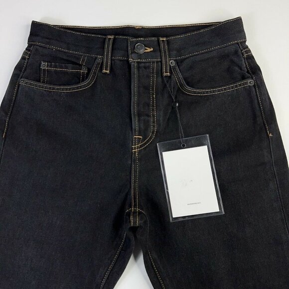 Wardrobe.NYC Womens Slim Skinny Jeans Black Wash Pockets Button Fly Denim 26 New - Picture 4 of 12